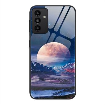 For Samsung Galaxy A13 5G mønsterutskrift telefondeksel Anti Scratch herdet glass+PC+TPU Telefondeksel mot fingeravtrykk