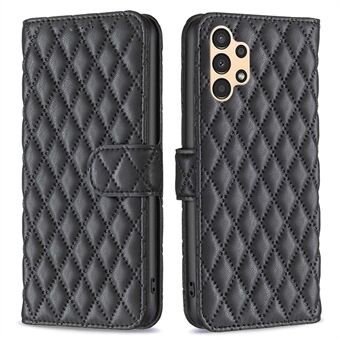 BINFEN FARGE For Samsung Galaxy A13 4G / 5G / A04s 4G (164,7 x 76,7 x 9,1 mm) Lommebokdeksel, BF Style-14 påtrykt Rhombus Matt PU-lærveske