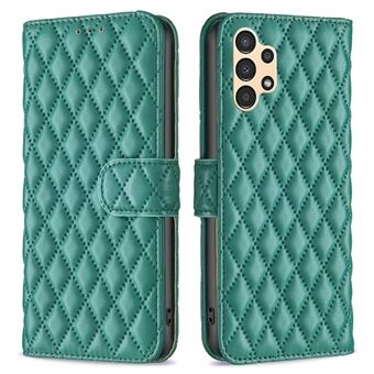 BINFEN FARGE For Samsung Galaxy A13 4G / 5G / A04s 4G (164,7 x 76,7 x 9,1 mm) Lommebokdeksel, BF Style-14 påtrykt Rhombus Matt PU-lærveske