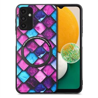 For Samsung Galaxy A13 5G mønsterutskrift telefonveske PC+TPU PU skinnbelagt bakdeksel med Ring