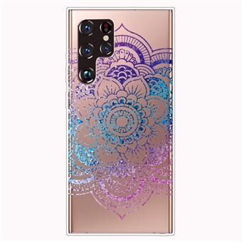 Mandala mønsterutskrift Fleksibelt TPU-skall Mobiltelefon Ryggbeskytterveske for Samsung Galaxy S22 Ultra 5G