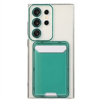 For Samsung Galaxy S22 Ultra Etui Gjennomsiktig TPU Kortholder Telefondeksel