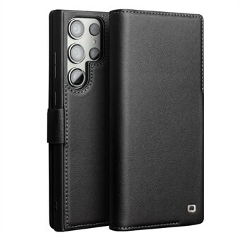 QIALINO For Samsung Galaxy S22 Ultra 5G Etui Med Stativ Lommebok Telefondeksel