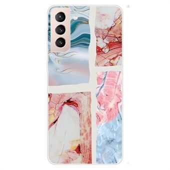 Marble Series Design B-mønsterutskrift Myk TPU Anti-dråpe beskyttende bakdeksel for Samsung Galaxy S22 5G