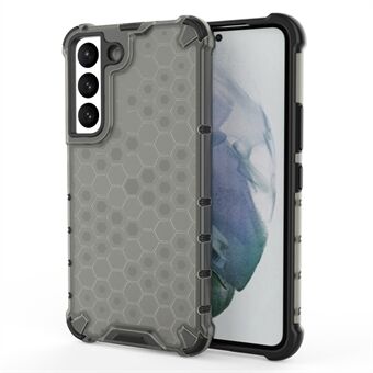 Fallsikkert honeycomb-mønster TPU + PC-telefondeksel Beskyttende bakdeksel for Samsung Galaxy S22 5G