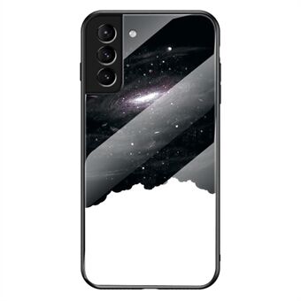 Starry Sky Style Anti Scratch herdet glass + TPU + PC-telefonveske Hybrid-deksel for Samsung Galaxy S22 5G