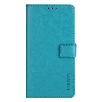 IDEWEI For Samsung Galaxy S22 5G Folio Flip PU-skinn + TPU Crazy Horse Texture Case Stand Magnetisk lukkende lommebok Telefonskalldeksel