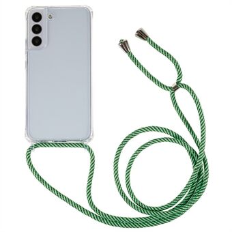 TPU+akryl bakdeksel for Samsung Galaxy S22 5G støtsikkert telefondeksel med justerbar snor - Multi