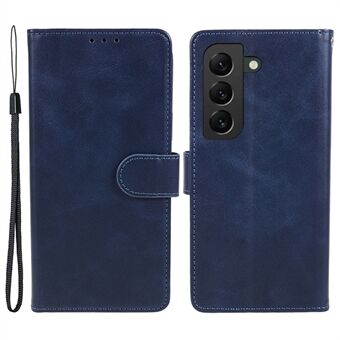 For Samsung Galaxy S22 5G lommebok PU-skinn telefonveske Calf Texture Stand Beskyttende deksel