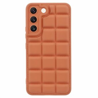 For Samsung Galaxy S22 5G Slankt etui med dunjakktxtur Støtsikker TPU mobildeksel