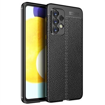 Myk TPU Slim Litchi Texture Anti-Fingeravtrykk beskyttende telefondeksel for Samsung Galaxy A33