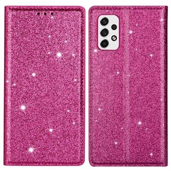 For Samsung Galaxy A33 5G Glitter Paljetter Stand Kortholder PU-skinn Støtsikkert beskyttende telefondeksel