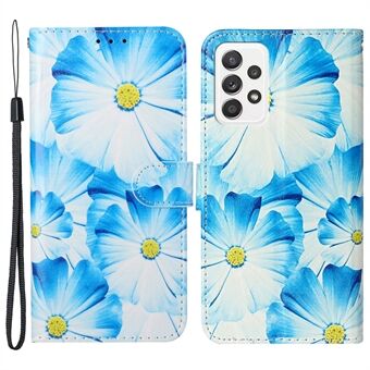 Mønsterutskrift PU-skinn + TPU magnetisk lås telefondekselveske med sammenleggbar Stand for Samsung Galaxy A33 5G