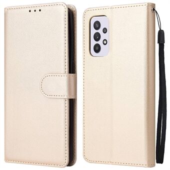 For Samsung Galaxy A33 5G sammenleggbart Stand mobiltelefonveske PU-skinn + TPU-lommebok Støtsikkert deksel