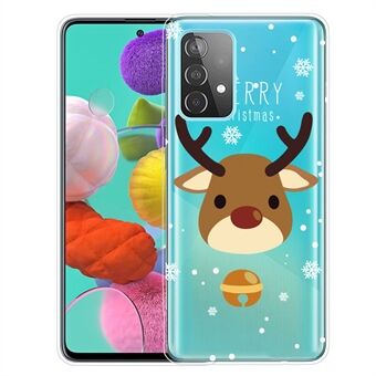 For Samsung Galaxy A33 5G Merry Christmas Phone Dekselmønster Utskrift Myk TPU Anti-dråpe beskyttelsesdeksel