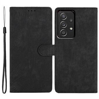 For Samsung Galaxy A33 5G Skin-touch PU-lærtelefonveske Flip Stand Lommebokdeksel