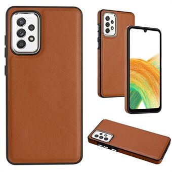 YB Leather Coating Series-6 For Samsung Galaxy A33 5G PU Leather Coating TPU Anti-fall deksel Telefondeksel