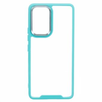 Gjennomsiktig etui for Samsung Galaxy A33 5G, Elektroplatering objektivramme TPU + akryl telefondeksel