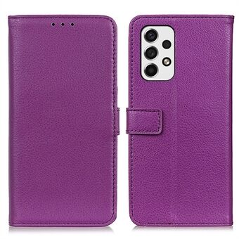 Litchi Texture Soft PU Leather Flip Case Stand Magnetisk lommebok telefondeksel for Samsung Galaxy A53 5G