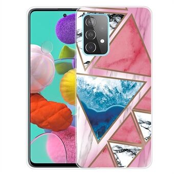 Myk TPU-design IMD-marmormønster beskyttende telefonveske for Samsung Galaxy A53 5G