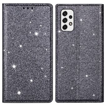 For Samsung Galaxy A53 5G Glitter Paljetter Ultra-tynt PU-skinn + TPU-veske Stand Kortholder Telefondeksel