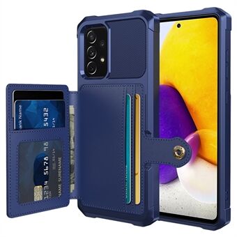 ZM03 telefondeksel for Samsung Galaxy A53 5G TPU + PU lærlommebok Anti Scratch mobiltelefondeksel med magnetisk metallplate