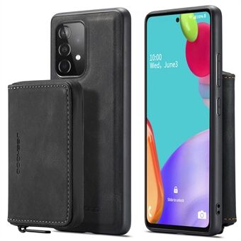 JEEHOOD For Samsung Galaxy A53 5G avtakbar magnetisk lommebokveske med glidelås Kickstand Lærbelagt TPU-telefondeksel