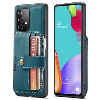 JEEHOOD for Samsung Galaxy A53 5G Avtakbar 2-i-1 lommebokdesign RFID-blokkerende lærbelagt TPU-telefondeksel