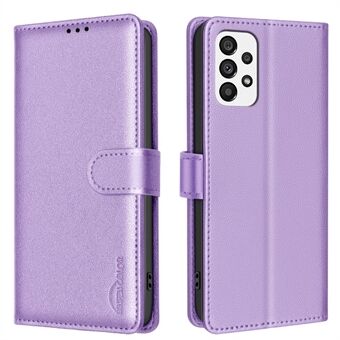 BINFEN COLOR BF32 For Samsung Galaxy A53 5G Etui Litchi-tekstur Flip Lær Telefondeksel