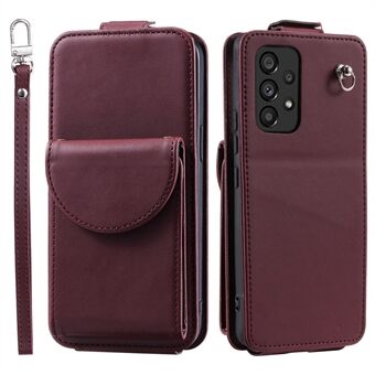 For Samsung Galaxy A53 5G Etui Støtsikkert Telefon PU Lær+TPU Vertikal Flip Deksel