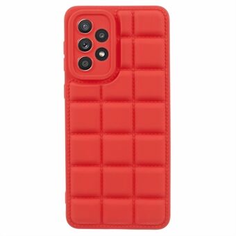 For Samsung Galaxy A53 5G TPU-etui Rutenett nedjakke teksturert telefonbakdeksel