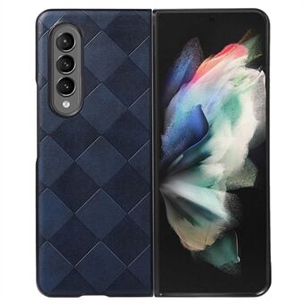 For Samsung Galaxy Z Fold4 5G Grid Texture Slank Tynn telefonveske Bumper Hard PC Hybrid Anti- Scratch Shell