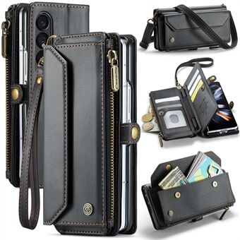 CASEME C36-serien For Samsung Galaxy Z Fold4 5G / W23 Etui Pennholder PU-lær Telefonveske Bag