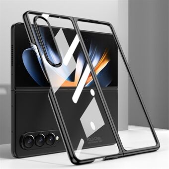 GKK For Samsung Galaxy Z Fold4 5G Elektroplettering PC Folding Case Anti Scratch Gjennomsiktig telefondeksel