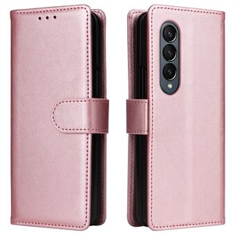 For Samsung Galaxy Z Fold4 5G Etui PU Skinn Telefon Deksel med 3 Kortlommer