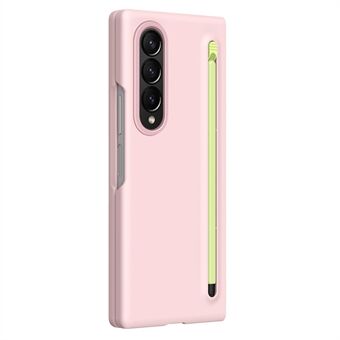 For Samsung Galaxy Z Fold4 5G Etui Hard PC Telefondeksel med Herdet Glassfilm og Stylus