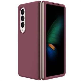 For Samsung Galaxy Z Fold4 5G ensfarget IMD TPU+PC-deksel Fallsikkert sammenleggbart telefondeksel med skjermfilm av herdet glass