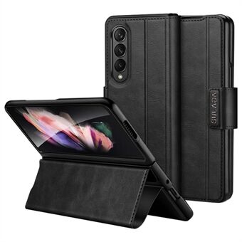 SULADA For Samsung Galaxy Z Fold4 5G beskyttende PU-skinndeksel Anti-dråpe Stand telefonveske