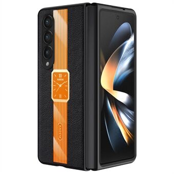 KADEM For Samsung Galaxy Z Fold4 5G Se På Mønster Akryl+TPU+PU Mobiltelefon Deksel