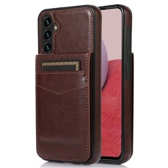 For Samsung Galaxy A14 5G / 4G PU-skinn + TPU Kickstand-veske Kortholder Mobiltelefondeksel