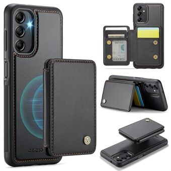 JEEHOOD J05 For Samsung Galaxy A14 4G / 5G Etui Kort Holder Stativ Lær+TPU Telefon Deksel