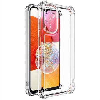 IMAK UX-4 Serien for Samsung Galaxy A14 5G / 4G Etui Rett Ramme Fire Hjørne Støtsikker Klar TPU Deksel