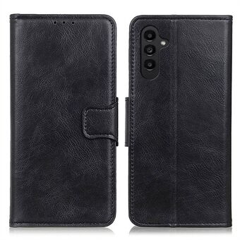 For Samsung Galaxy A14 5G Crazy Horse Texture Lommebok Folio Telefonveske Full Body Splitt Lær Magnetisk Lukking Stand Deksel