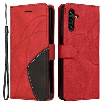 Mobiltelefondeksel for Samsung Galaxy A14 5G KT Leather Series-1 Tofarget skjøting av PU-skinn telefonveske Stand lommebok med stropp