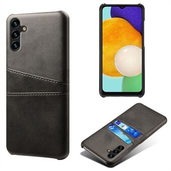 For Samsung Galaxy A14 5G doble kortspor Støtsikker telefonveske PU-skinnbelagt hard PC Anti-dråpedeksel