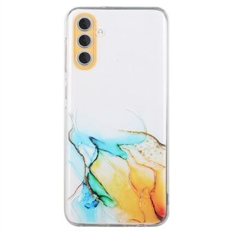 For Samsung Galaxy A14 5G / A14 4G mykt TPU-deksel Preget marmormønster beskyttende deksel