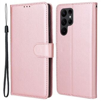 For Samsung Galaxy S23 Ultra Case Drop-Proof Leather Wallet Phone Cover 
Til Samsung Galaxy S23 Ultra-etuiet som tåler fall - lommeboktelefondekselet i skinn