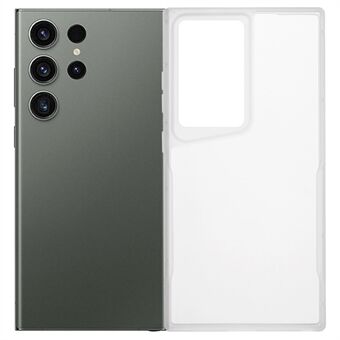 XL-serien for Samsung Galaxy S23 Ultra TPU-etui med matt kant og gjennomsiktig telefondeksel (stort hull for bakkamera)