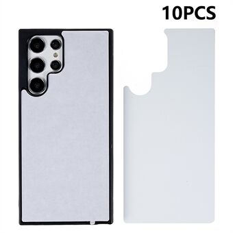 10 stk / pakke for Samsung Galaxy S23 Ultra deksel PC+TPU telefondeksel støtte for varmeoverføringsutskrift