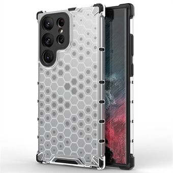 Støtsikkert deksel til Samsung Galaxy S23 Ultra Honeycomb Textured Phone Case TPU + PC-beskyttelsesdeksel